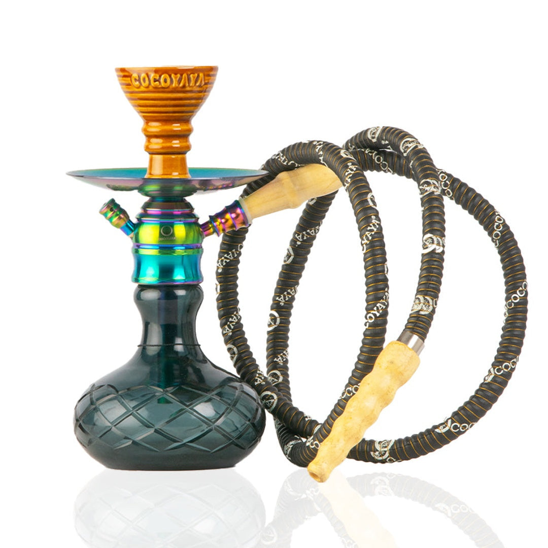 COCOYAYA X17 Hookah - Rainbow Stem & Black Base