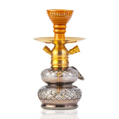 COCOYAYA X6 Hookah - Gold Stem & Cut Glass Base