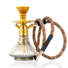 COCOYAYA X8 Hookah - Golden & Cut Glass Base