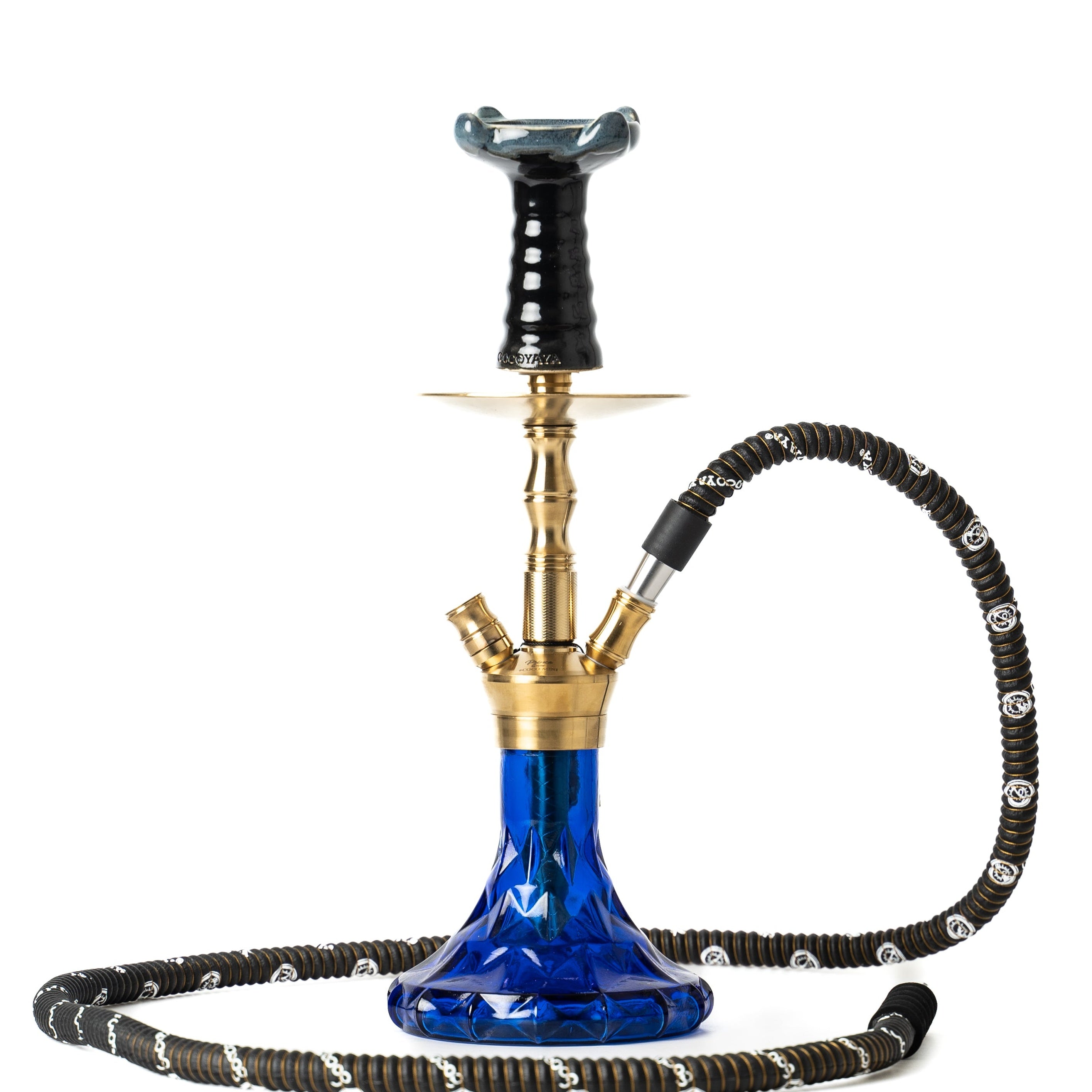 COCOYAYA Coco Mini Hookah - Golden (Blue Base)
