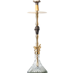 COCOYAYA Jungle Series Franky Hookah - Golden (Transparent Base)