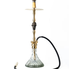 COCOYAYA Jungle Series Franky Hookah - Golden (Transparent Base)
