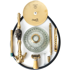 COCOYAYA Jungle Series Franky Hookah - Golden (Transparent Base)