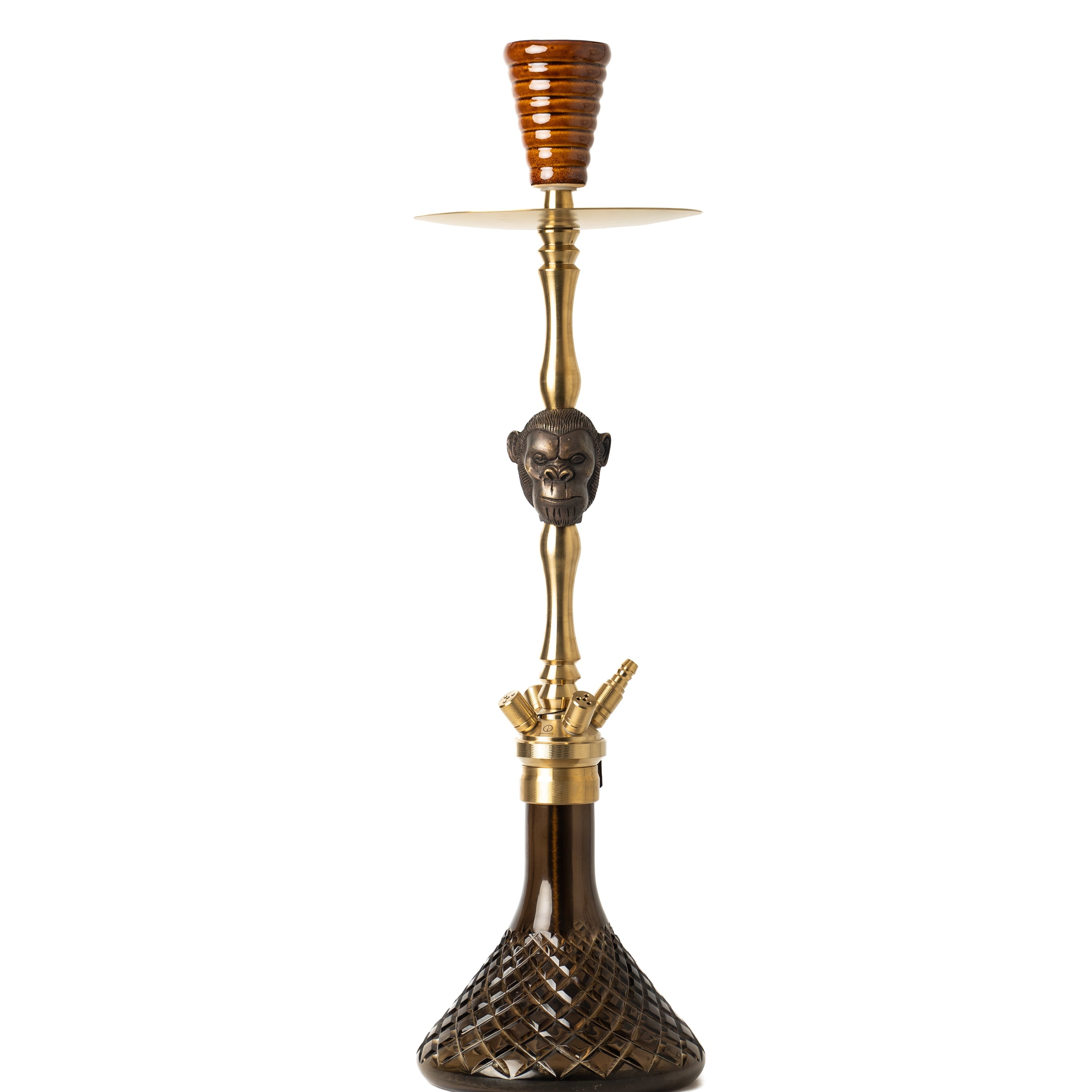 COCOYAYA Jungle Series Kong Hookah - Golden (Black Base)