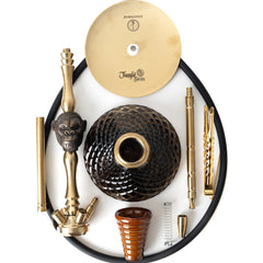 COCOYAYA Jungle Series Kong Hookah - Golden (Black Base)