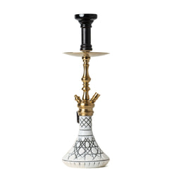COCOYAYA Simba Hookah - Golden (White Base)