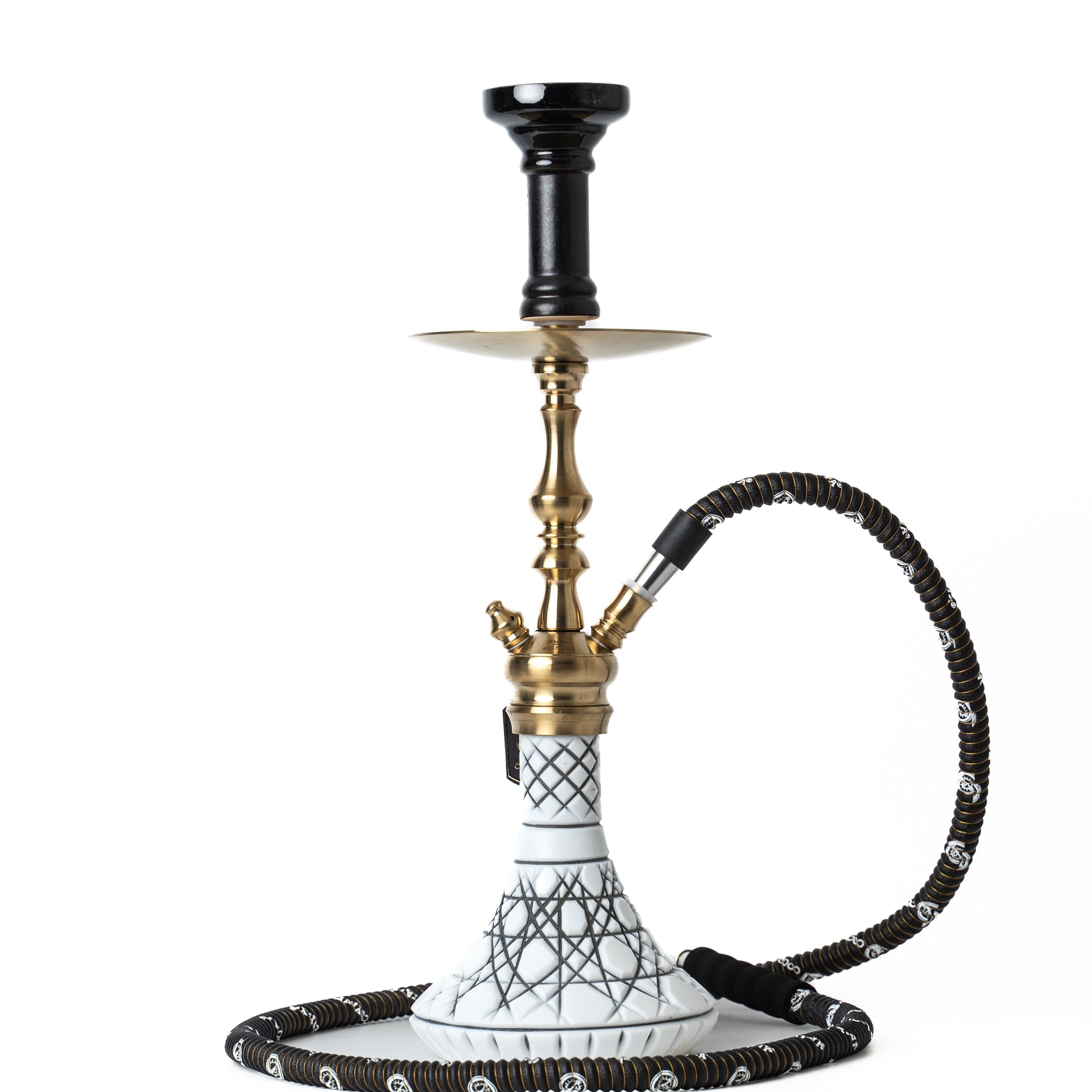 COCOYAYA Simba Hookah - Golden (White Base)