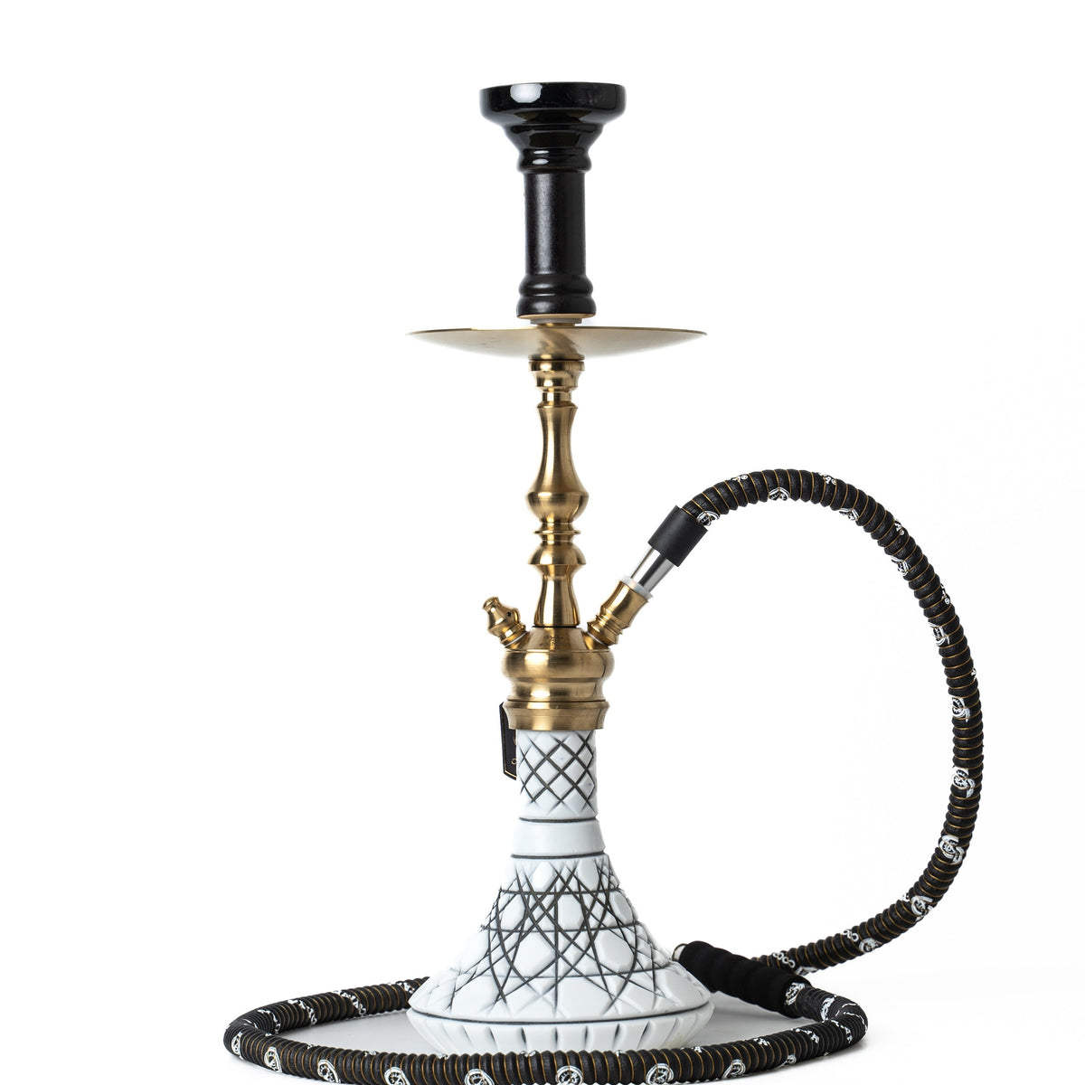 COCOYAYA Simba Hookah - Golden (White Base)
