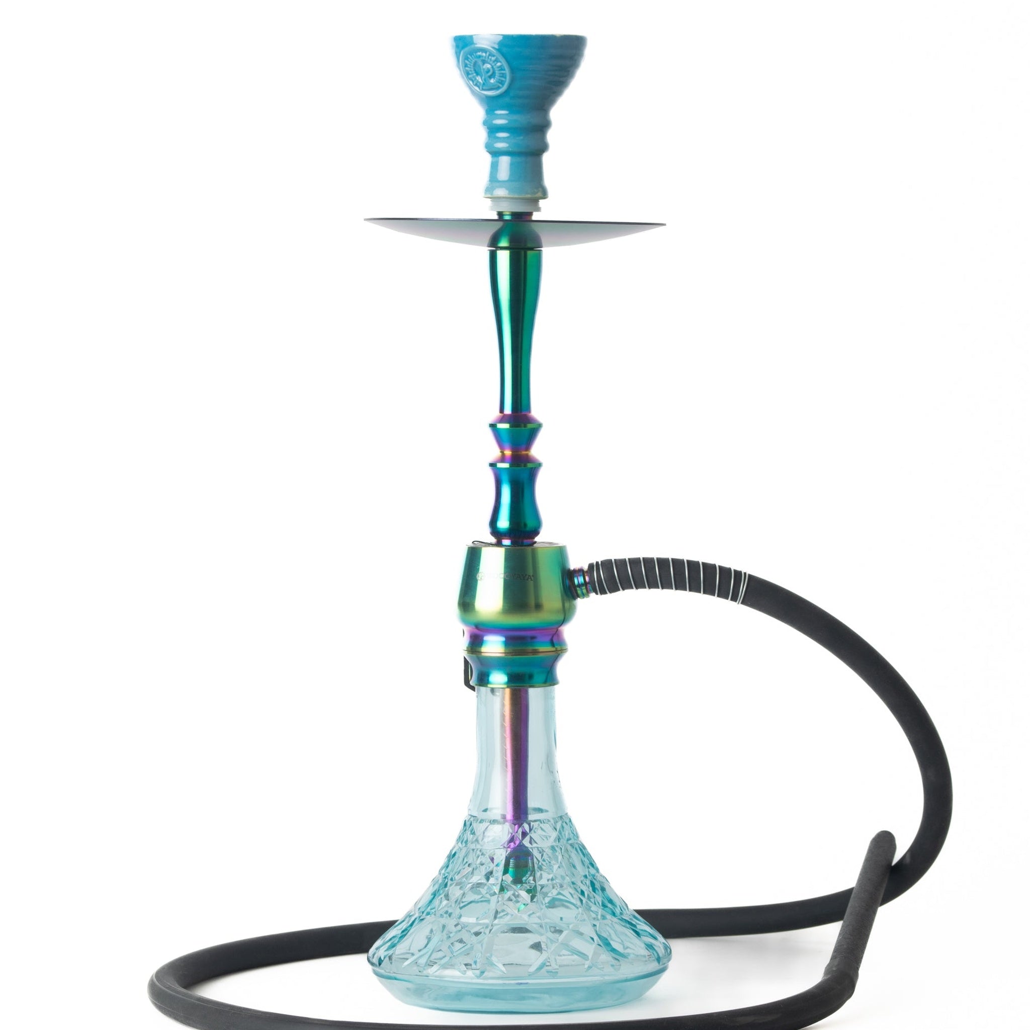 COCOYAYA Tokyo X Hookah - Rainbow Stem & Sky Blue Base
