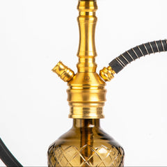 COCOYAYA VIP Amy Hookah - Gold Stem & Grey Base