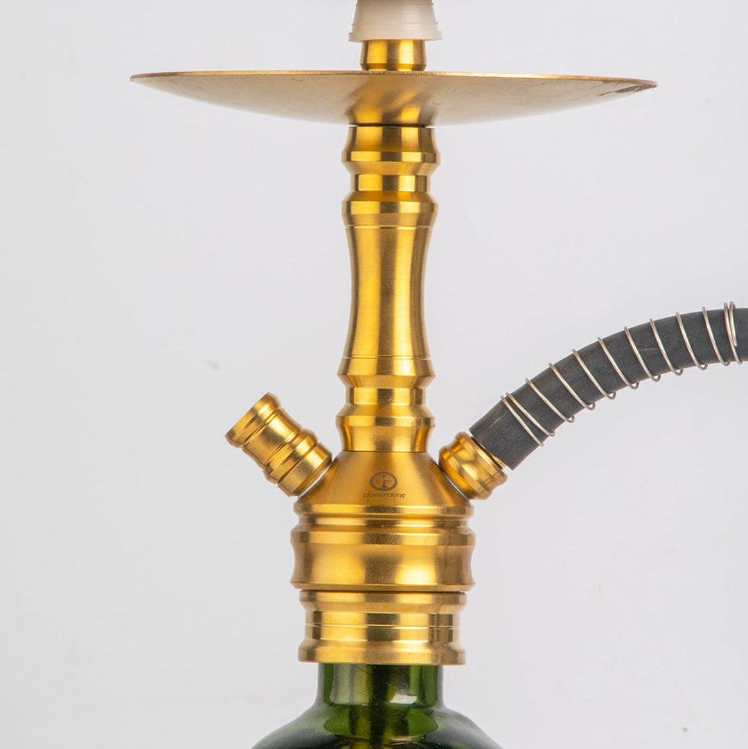 COCOYAYA VIP Amy Hookah - Gold Stem & Green Base