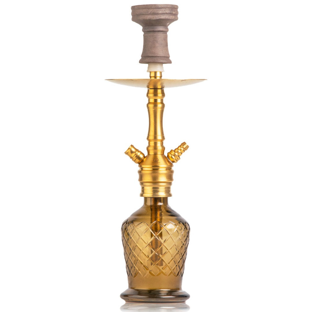 COCOYAYA VIP Amy Hookah - Gold Stem & Grey Base