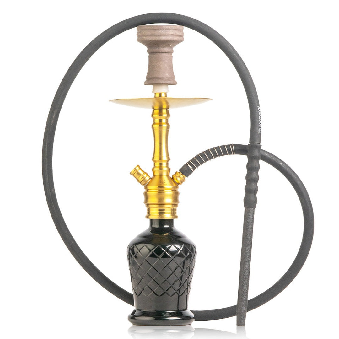COCOYAYA VIP Amy Hookah - Gold Stem & Black Base