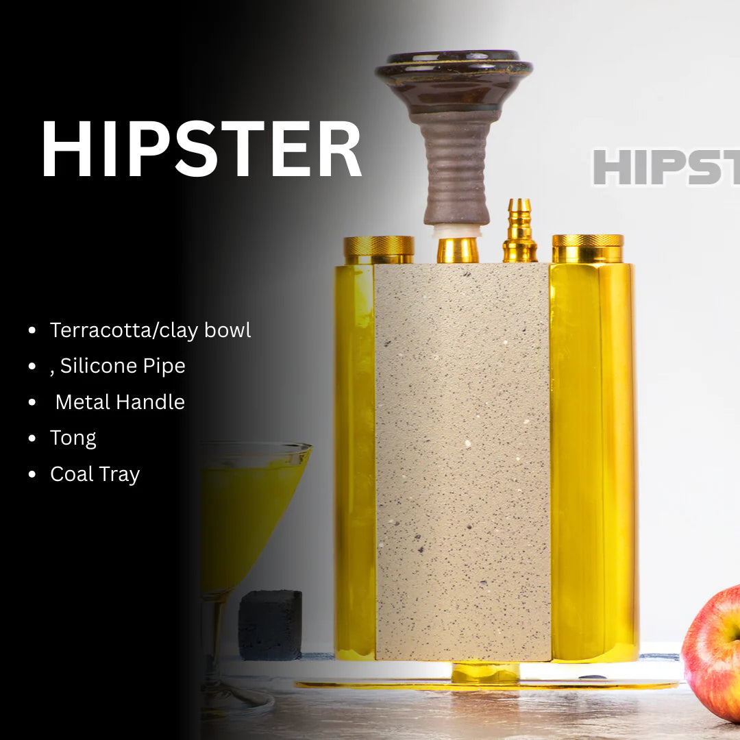 Cocoyaya Hipster Mini Luxe - Marble Hookah with Silicone Bowl