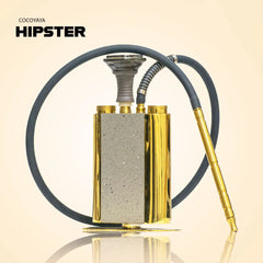 Cocoyaya Hipster Mini Luxe - Marble Hookah with Silicone Bowl