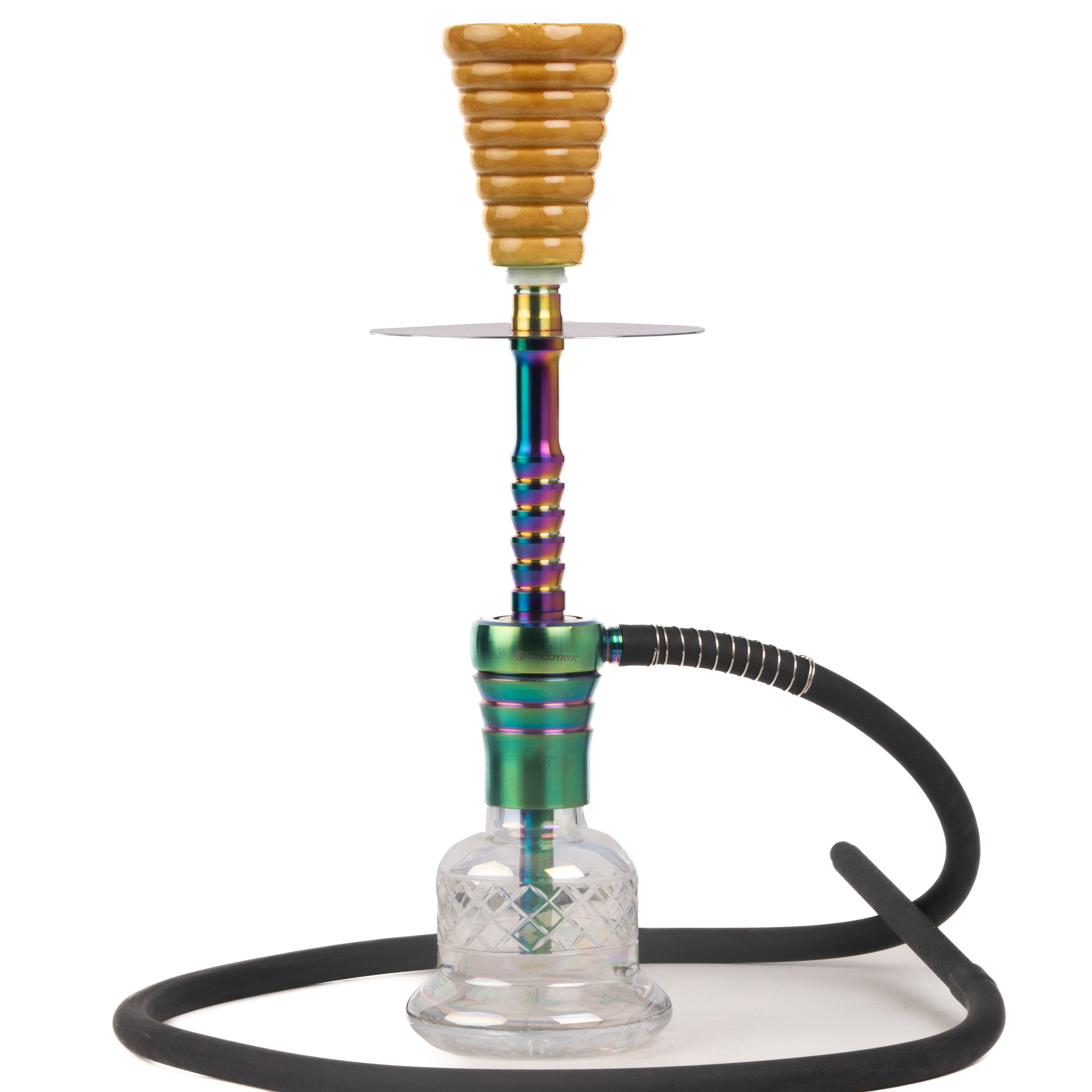 Cocoyaya Kaka Hookah (Conquer Series) - Rainbow (Transparent Base)