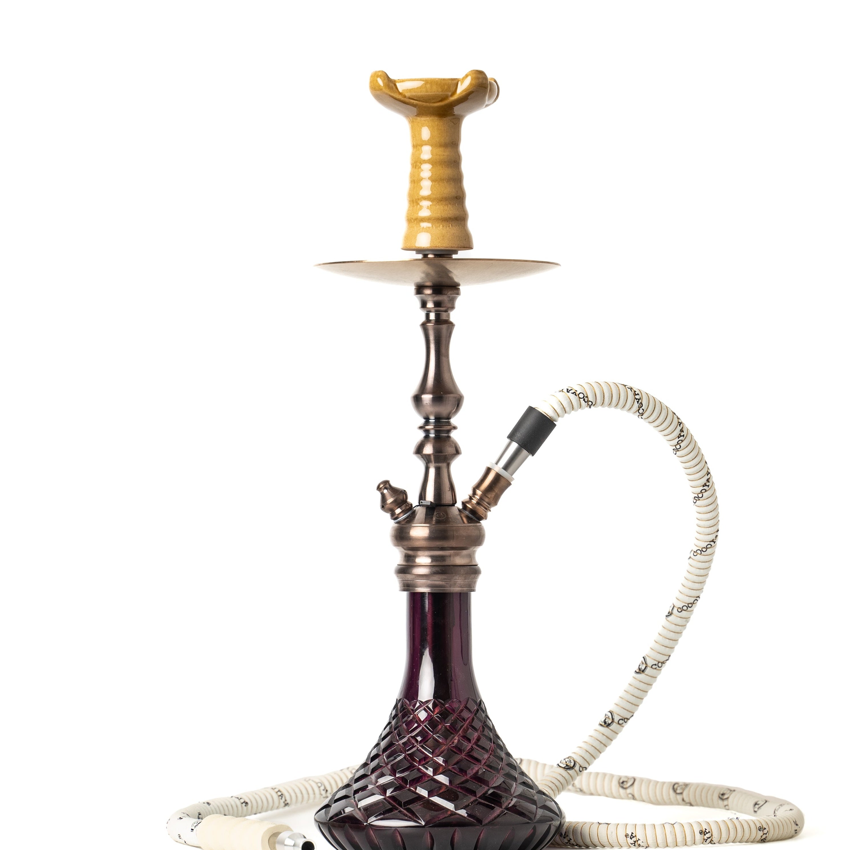 COCOYAYA Simba Hookah - Purple Base & Bronze Stem