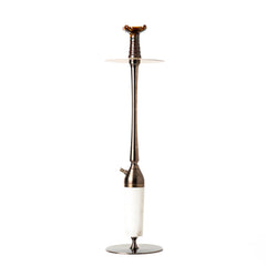 Cocoyaya Slims Sterling Hookah - Bronze Stem &  White Marble Base