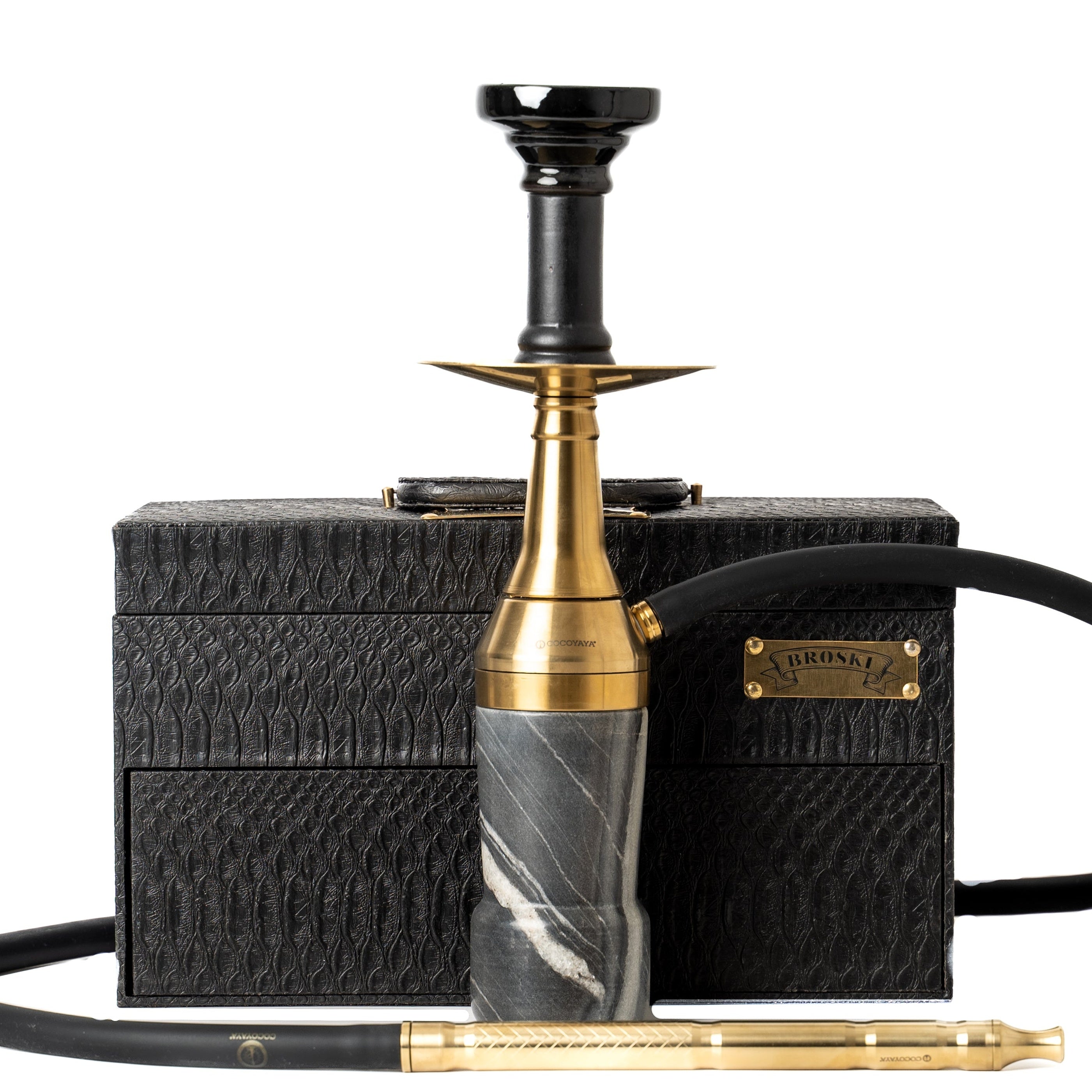 COCOYAYA Broski Hookah with Suitcase - Grey