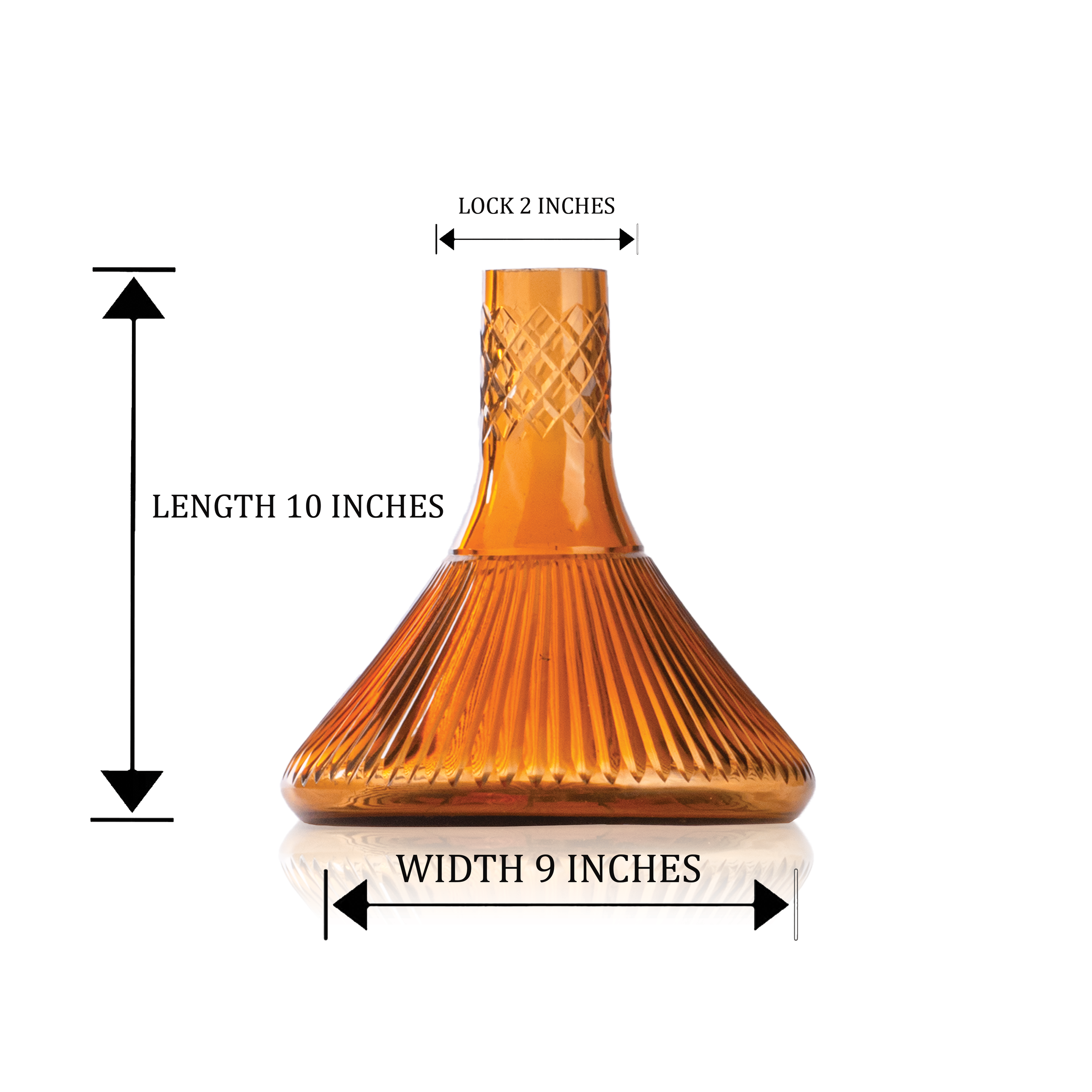 COCOYAYA King Series Hookah - Glass Base Only (Amber)