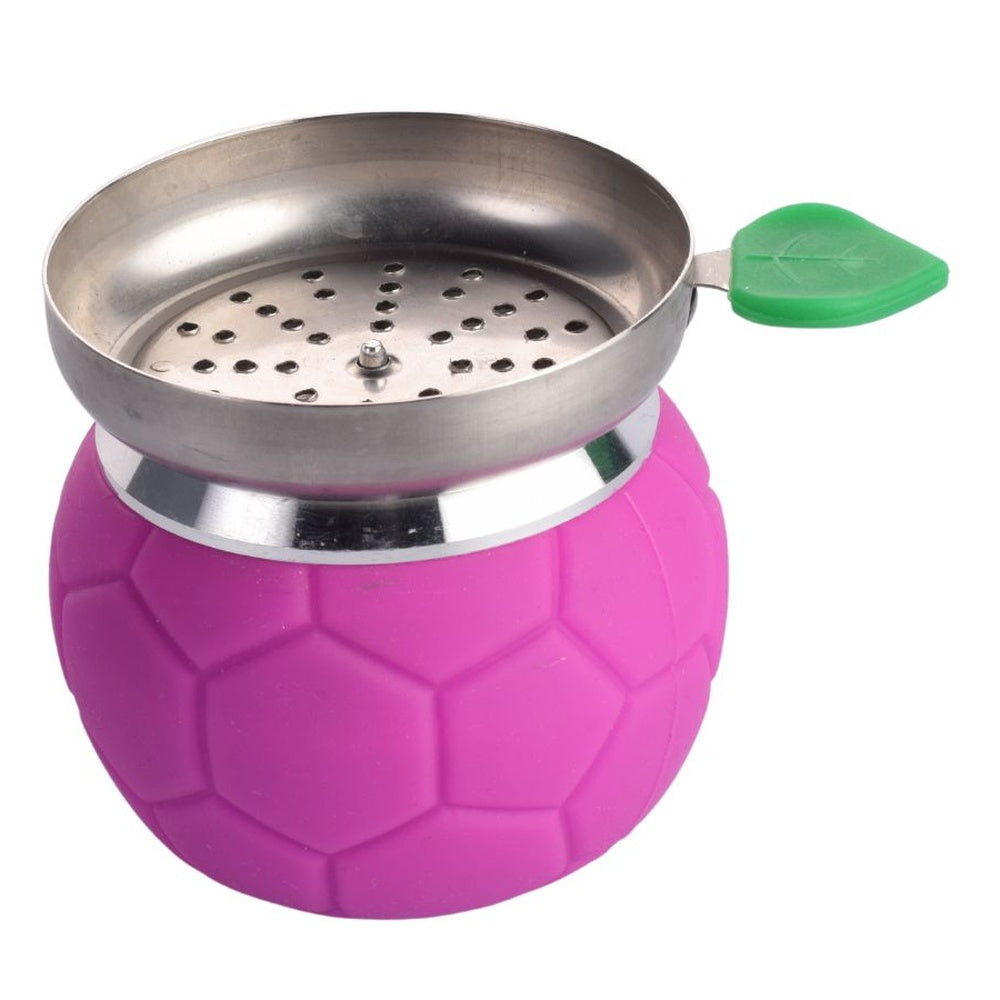 Football Hookah Chillum Bowl and HMD - Purple