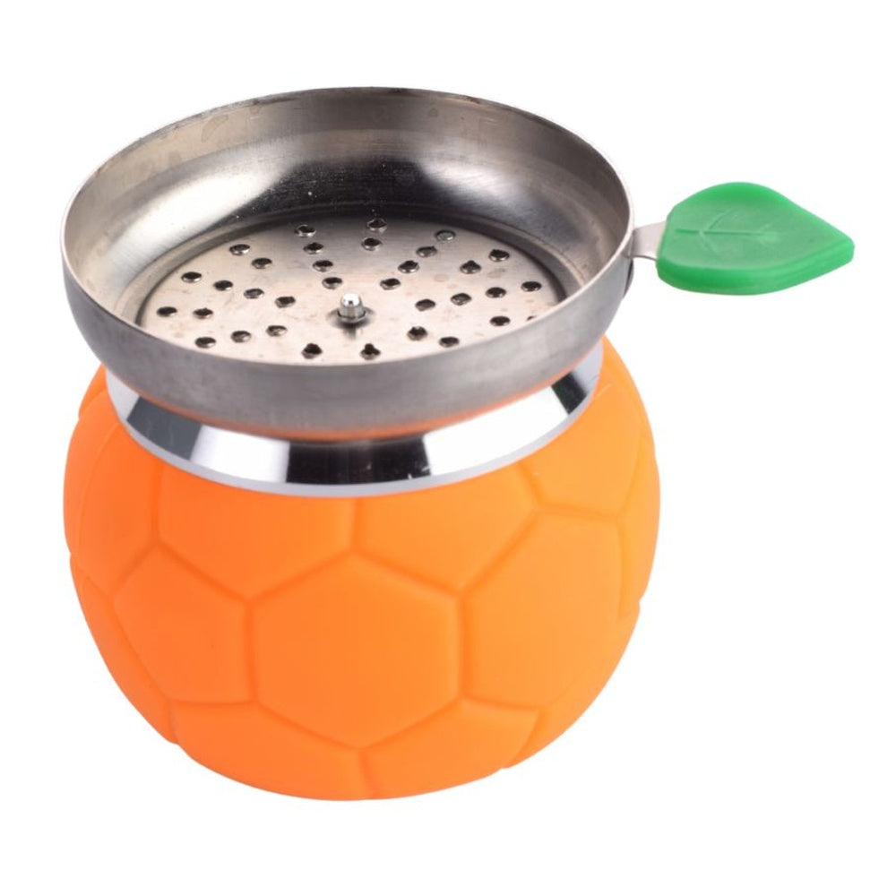 Football Hookah Chillum Bowl and HMD - Orange