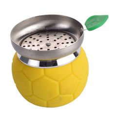 Football Hookah Chillum Bowl and HMD - Yellow
