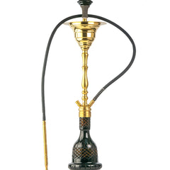 COCOYAYA Gamaliya Persia Hookah - Golden Stem & Black Base