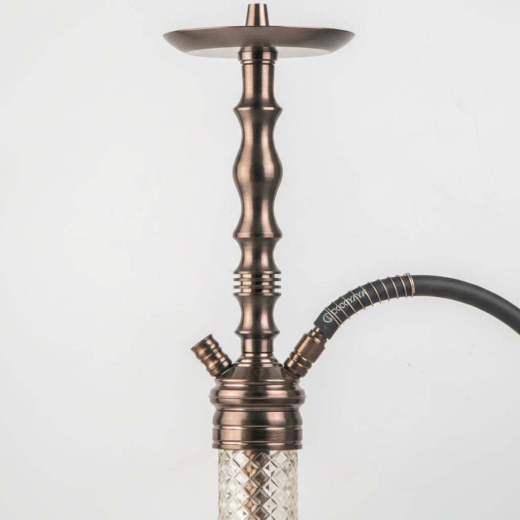 COCOYAYA Gamaliya Hookah - Bronze Stem & Transparent Base