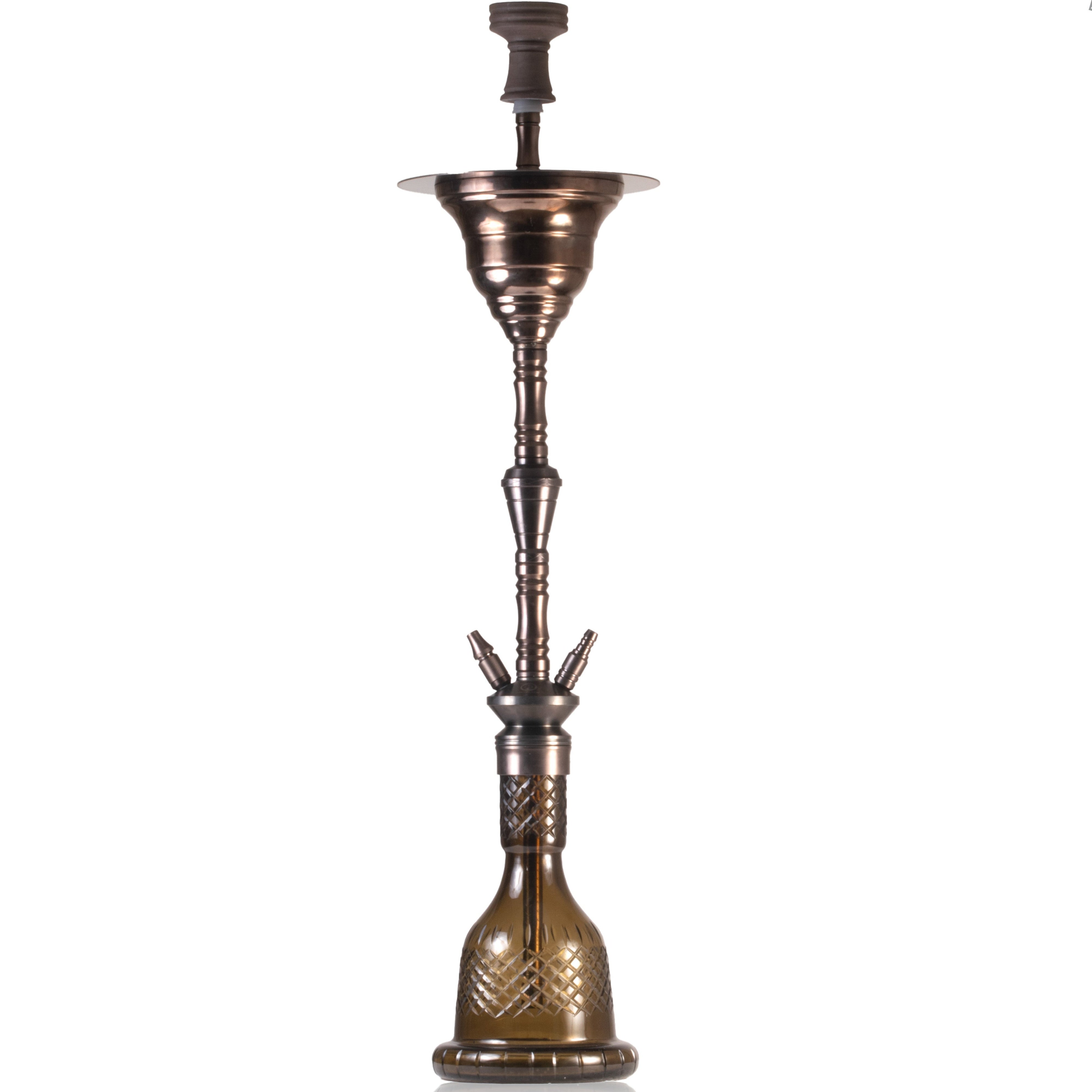 COCOYAYA Gamaliya Arabia Grande Hookah - Bronze Stem & Brown Base