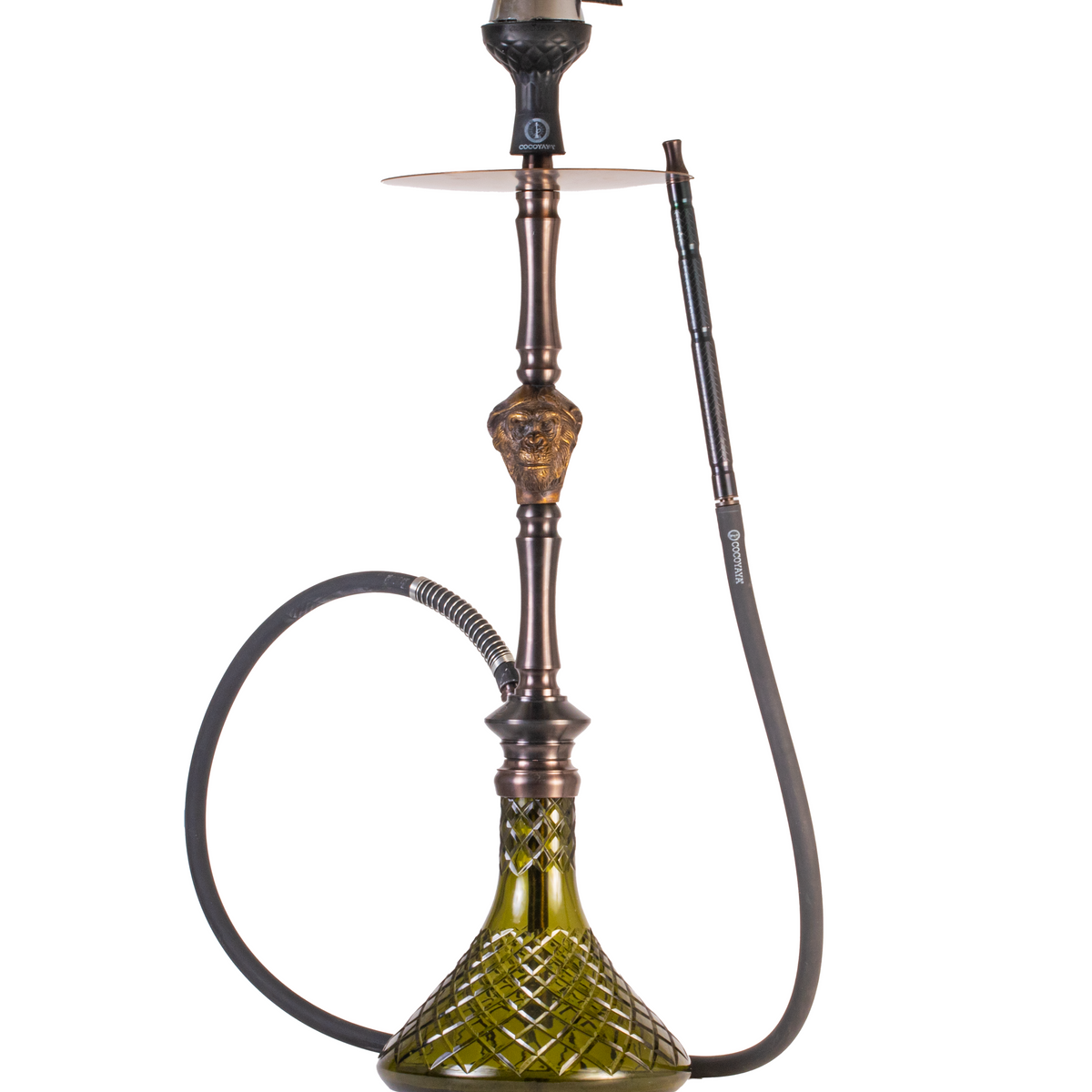 COCOYAYA Jungle Series Wild Jo Hookah - Bronze (Green Base)
