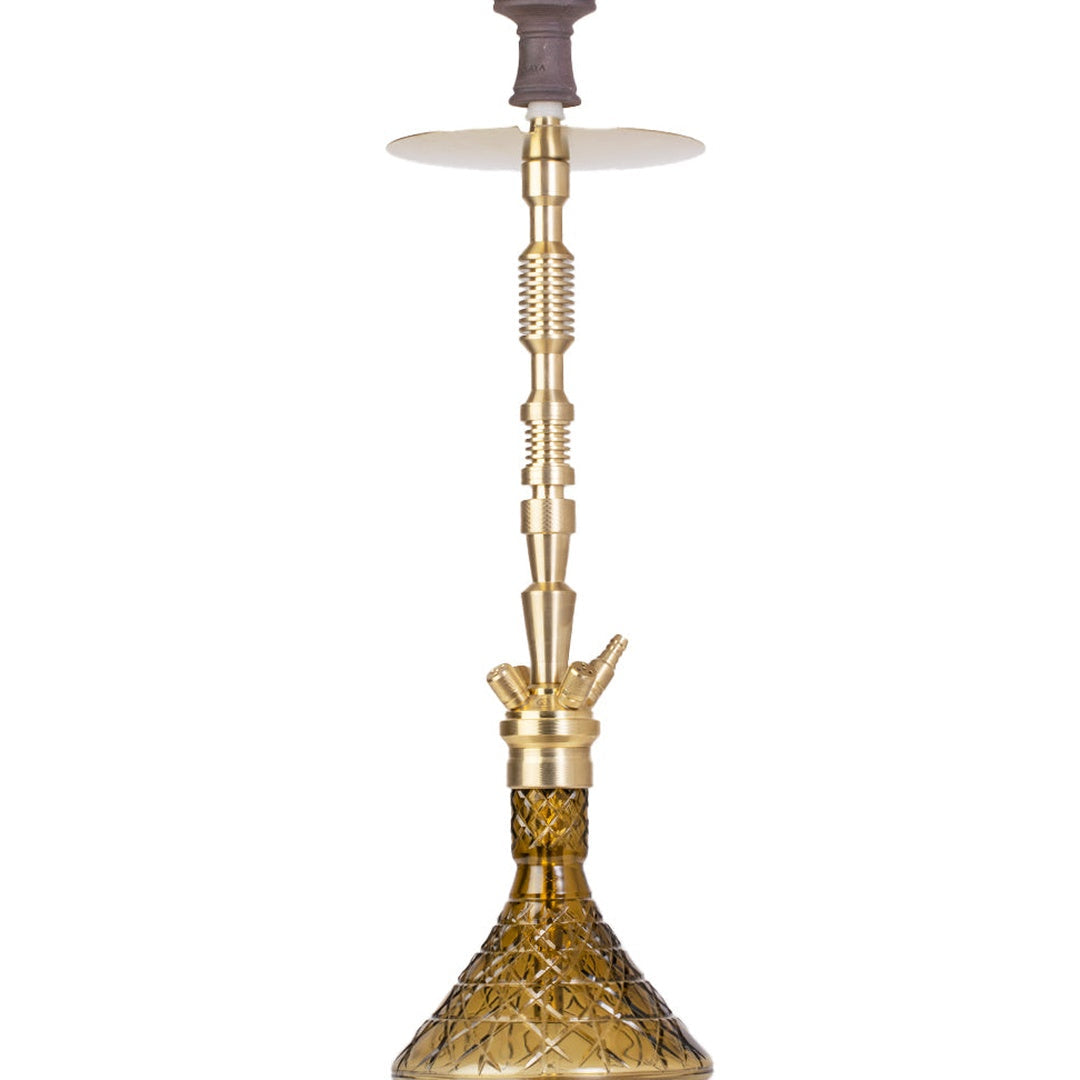COCOYAYA King Series Hookah - Gold Stem & Grey Base