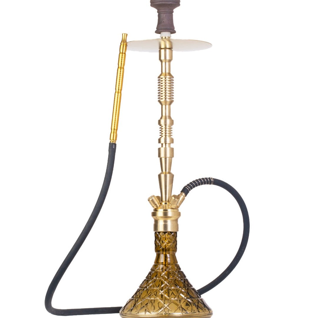COCOYAYA King Series Hookah - Gold Stem & Grey Base