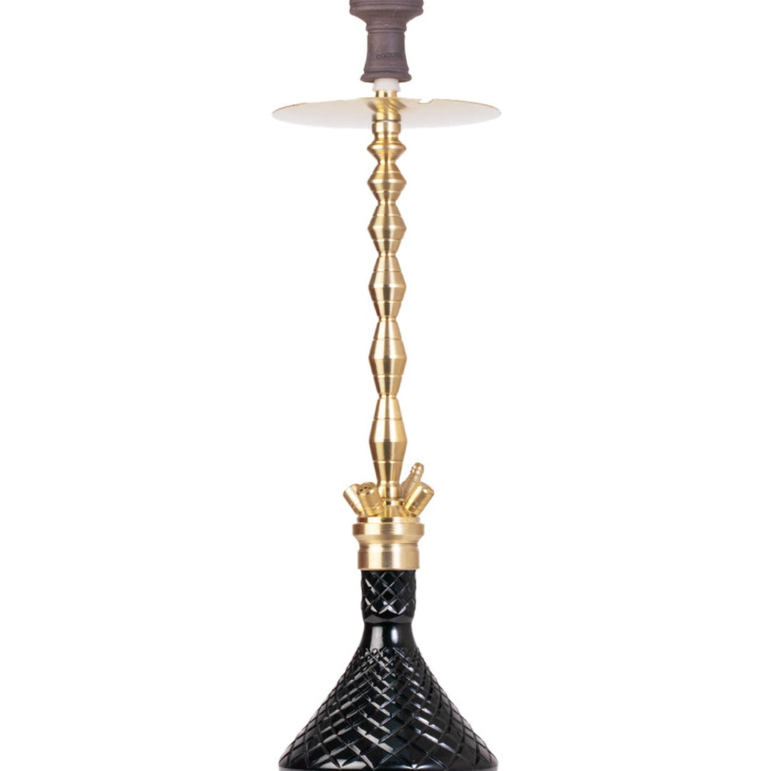 COCOYAYA King Series Fabio Hookah - Gold Stem & Black Base