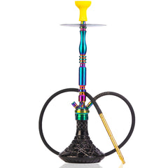 COCOYAYA King Carlos Hookah - Rainbow (Black Base)