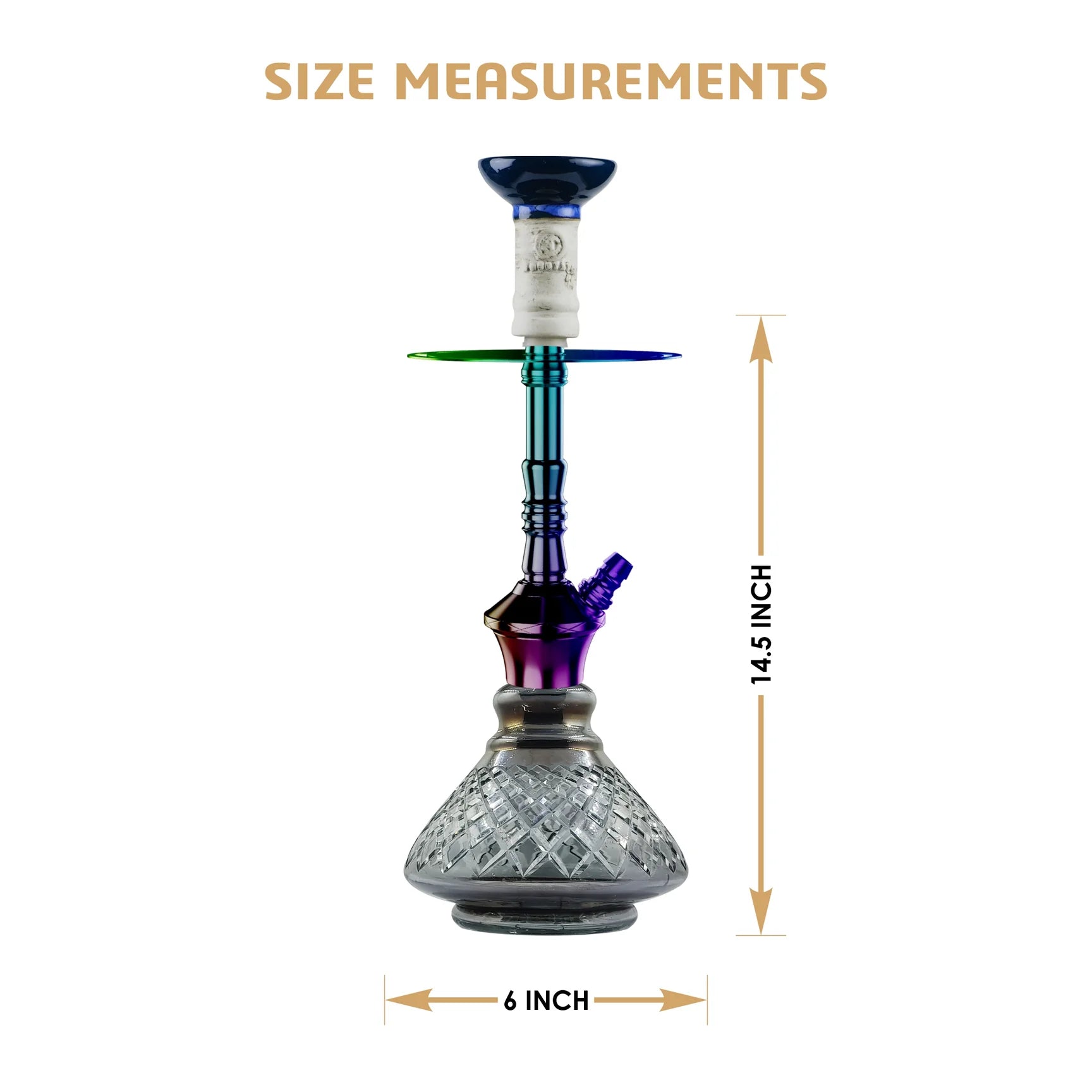 COCOYAYA Niko Hookah (Conquer Series) - Rainbow