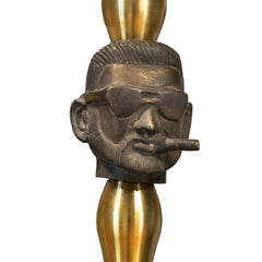 COCOYAYA Jungle Series Mr. P Hookah - Golden (Transparent Base)