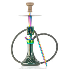 COCOYAYA Moksha SPT Hookah - Rainbow Stem & Green Base