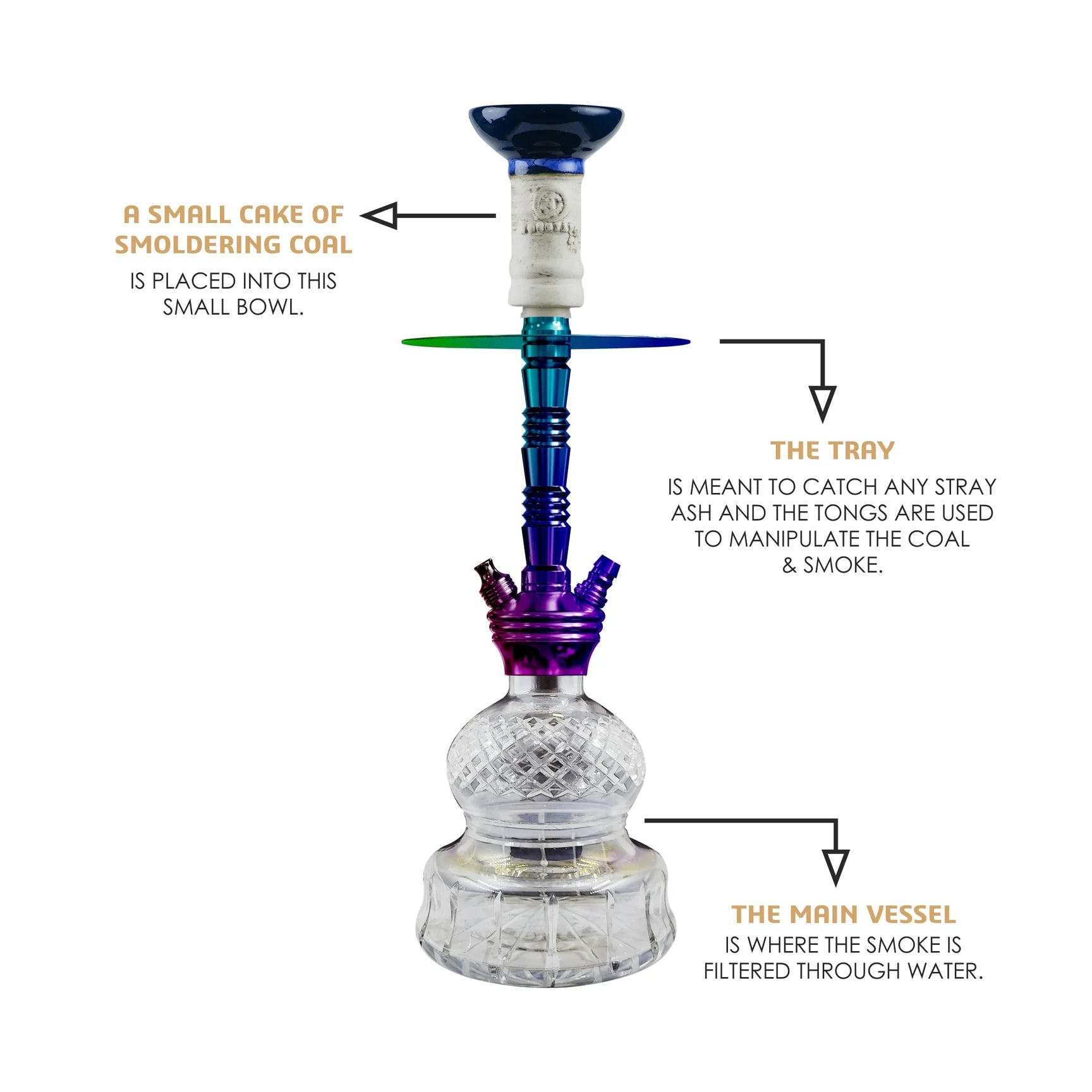 COCOYAYA Niko Hookah (Conquer Series) - Rainbow