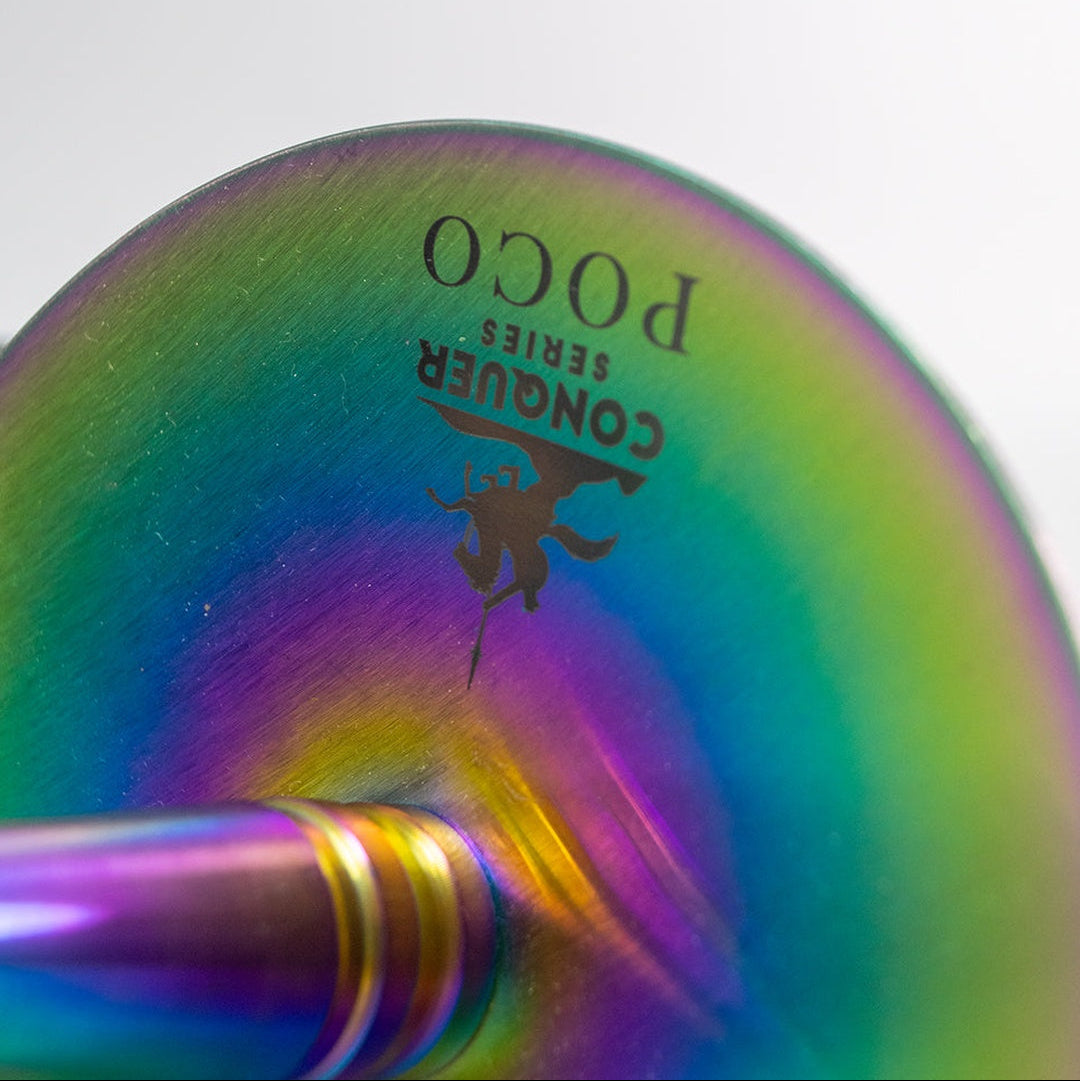 COCOYAYA Poco Hookah (Conquer Series) - Rainbow Stem & Green Base