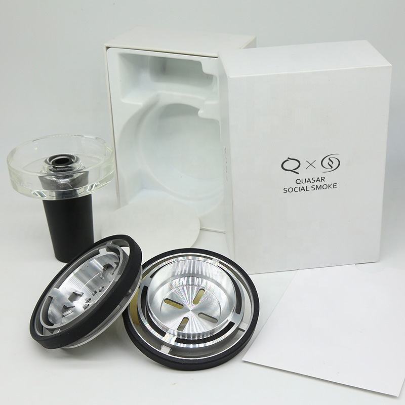 QUASAR Raas 1 Hookah Chillam Bowl with HMD Set