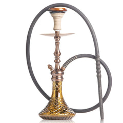 COCOYAYA Simba Hookah - Brown Base & Bronze Stem