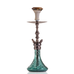 COCOYAYA Simba Hookah - Bronze Stem & Aqua Base