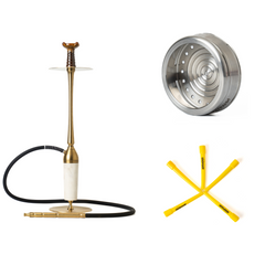 Cocoyaya Slim Sterling (Golden) Hookah Combo (FREE)