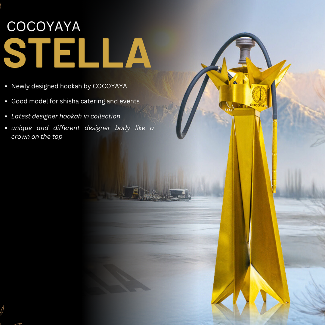 COCOYAYA Stella Hookah - Golden