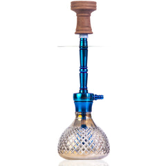 Cocoyaya Sumera Hookah (Conquer Series) - Blue (Cut Glass Base)