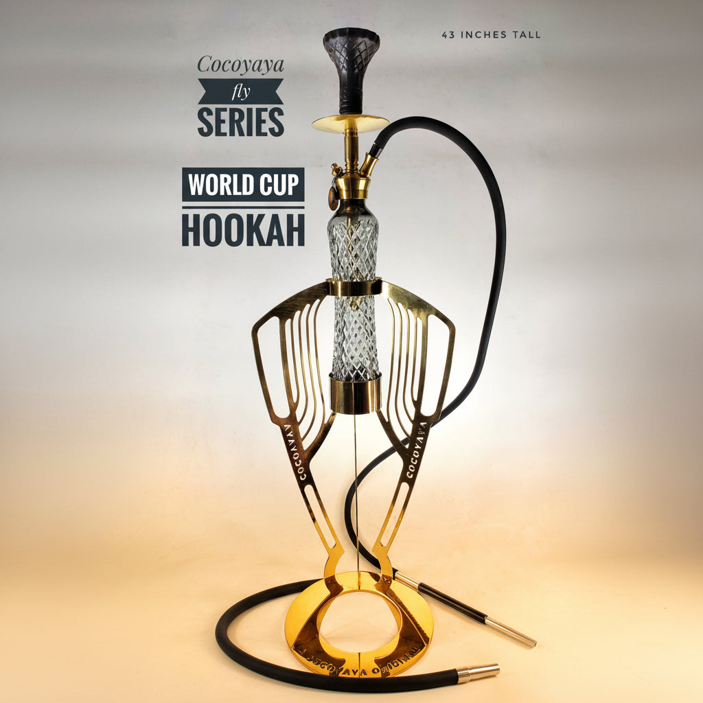 COCOYAYA World Cup Hookah Gold & Clear - Fly Series