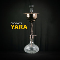 COCOYAYA Yara Hookah - Bronze Stem (Transparent Base)