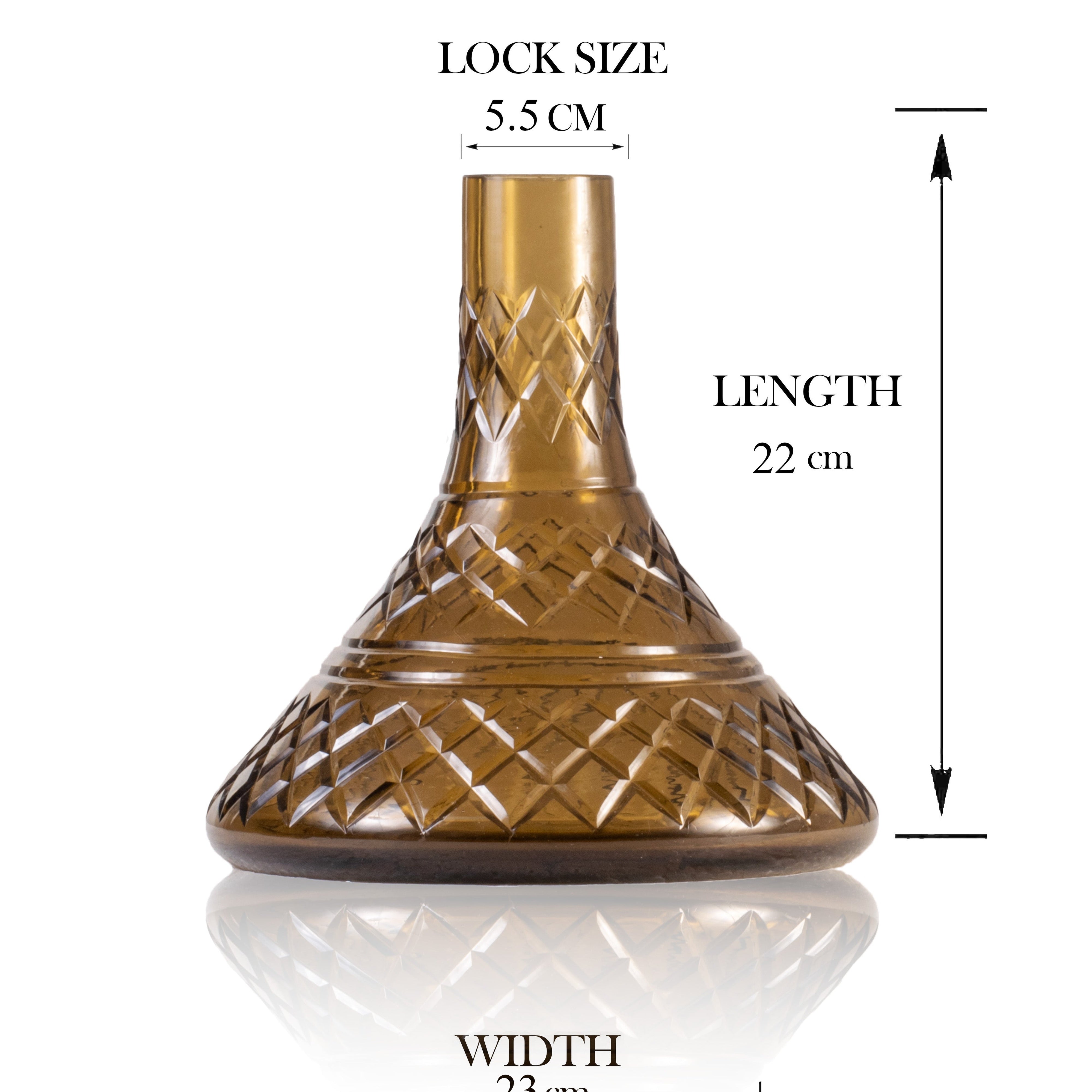 COCOYAYA King Series Hookah - Glass Base Only (Brown)