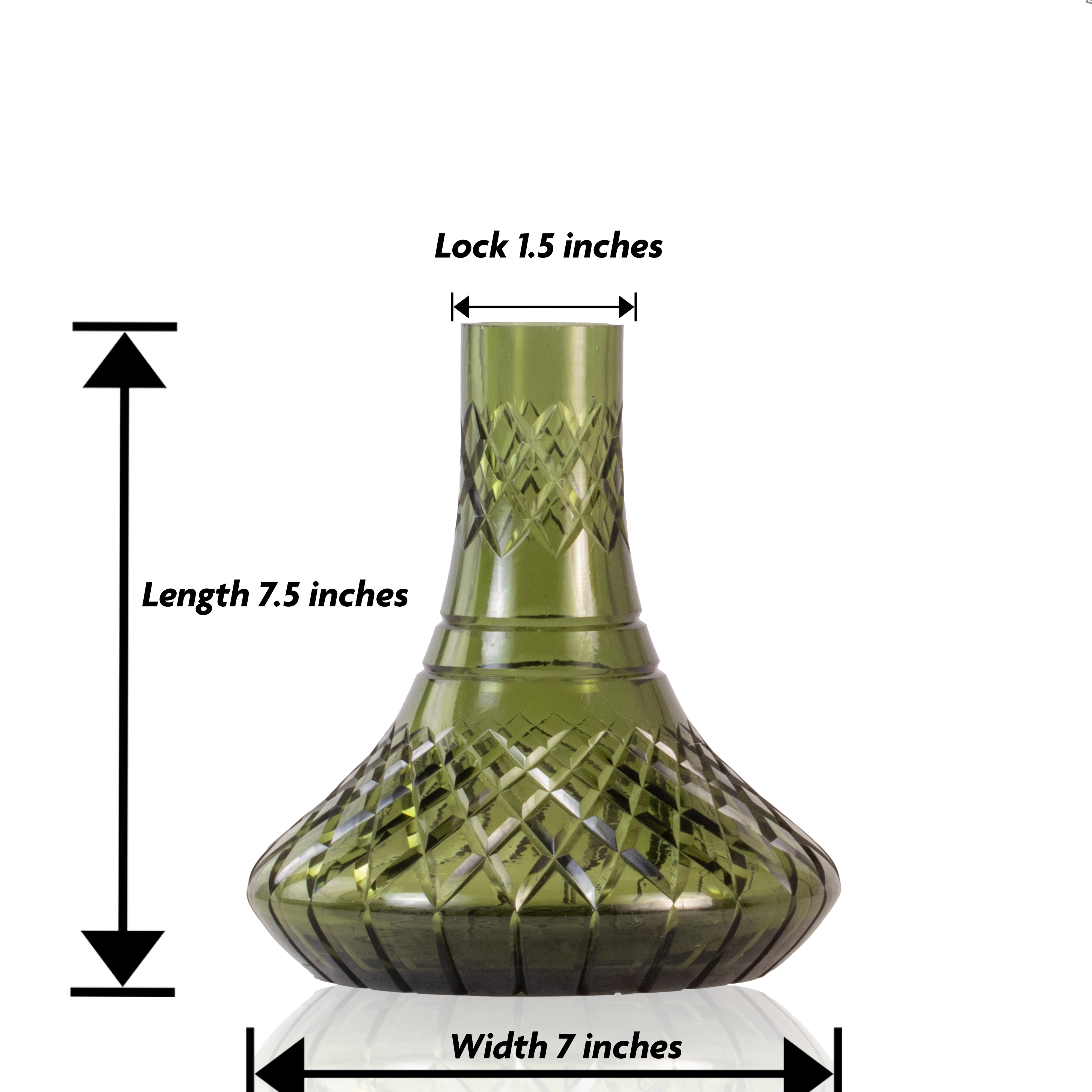 COCOYAYA Simba Hookah Replacement Base Only - Green